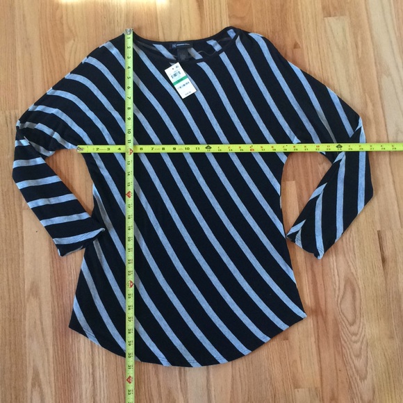 INC diagonal stripe tunic - Picture 6 of 7